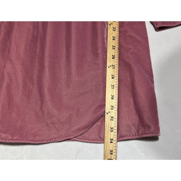 J Crew Velvet Tulip Hem Dress Size 4 Guava Berry - Runs Large - Picture 10 of 14